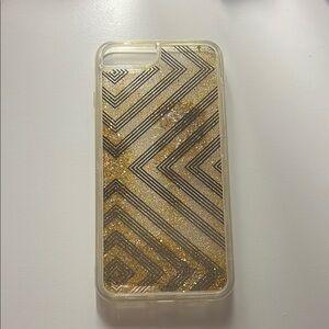 Gold Glitter Geometric Phone Case- iPhone 6/6s/7/8 Plus